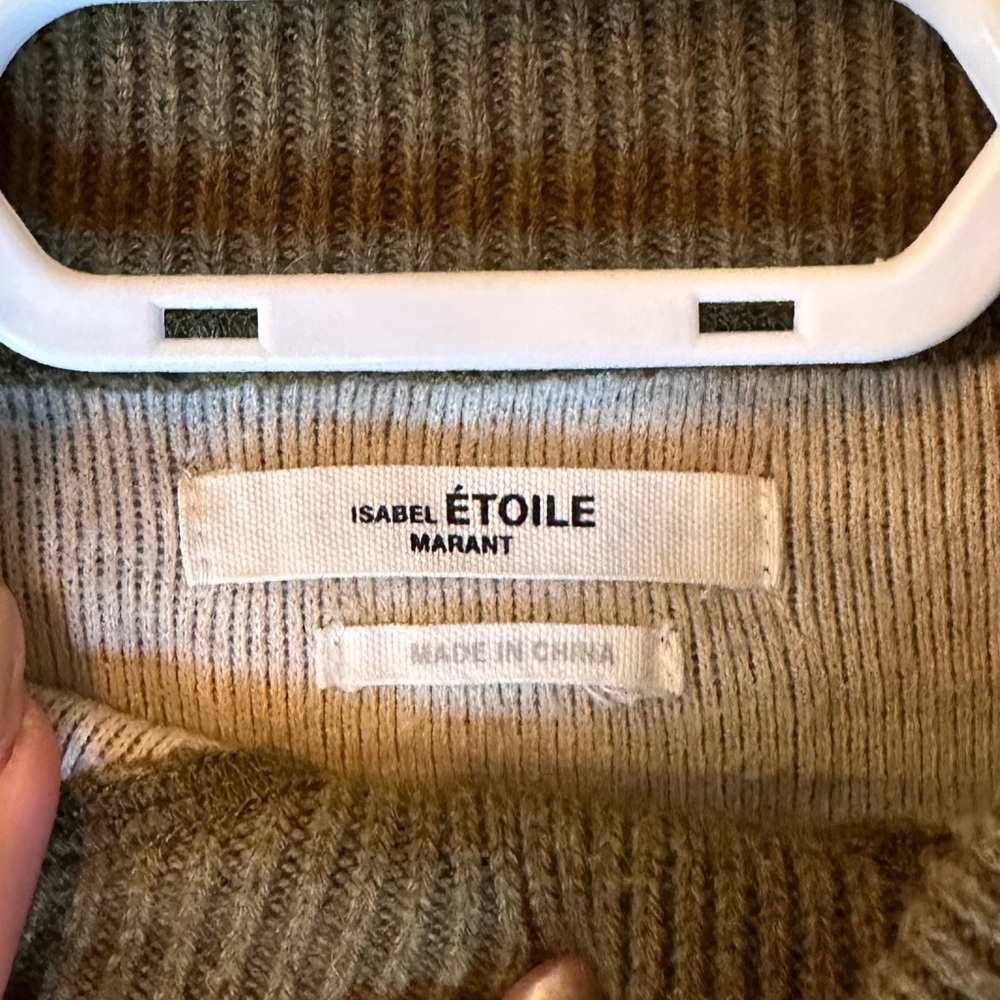 Isabel Marant Étoile mock neck olive sweater NWOT XS - Picture 2 of 9